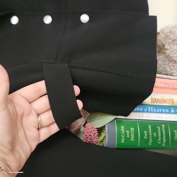 Talbots Stretch Black Blazer Collegiate Preppy Career Luxury Feminine Minimalist - Picture 5 of 16